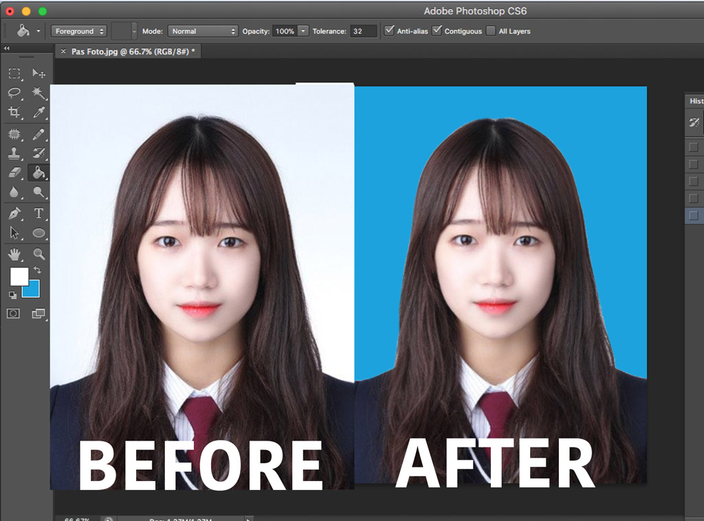 Cara Edit Background Jadi Putih