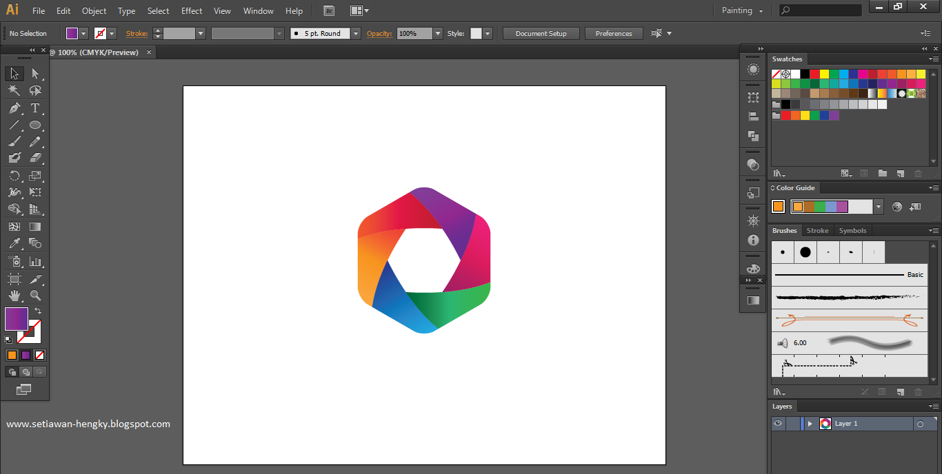 Cara Membuat Logo Chrome Di Adobe Illustrator - IMAGESEE