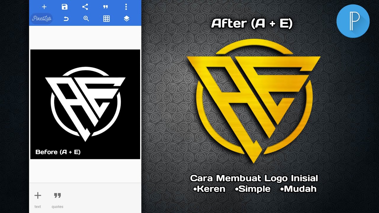 Cara Membuat Logo Nama Huruf Inisial