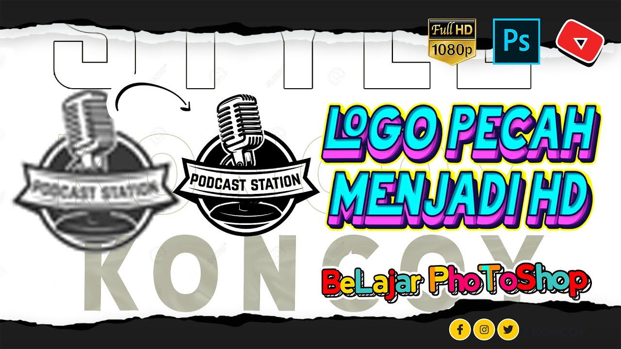 Cara membuat gambar pecah menjadi HD di Photoshop